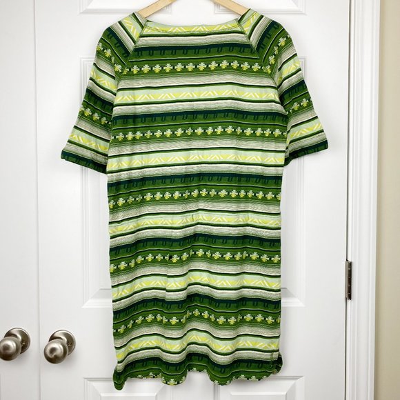 Woolrich, NWOT, Cotton Dress Half Sleeve, Green, Size M - Picture 2 of 5